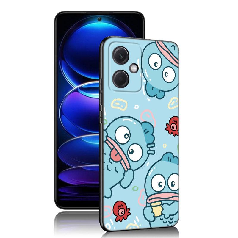 Cartoon Hangyodon Black Silicone Phone Case For Xiaomi Redmi Note 10 11 11S 12 13 4G 8 9 11T Pro 5G Plus 8T 9S 10S 12S