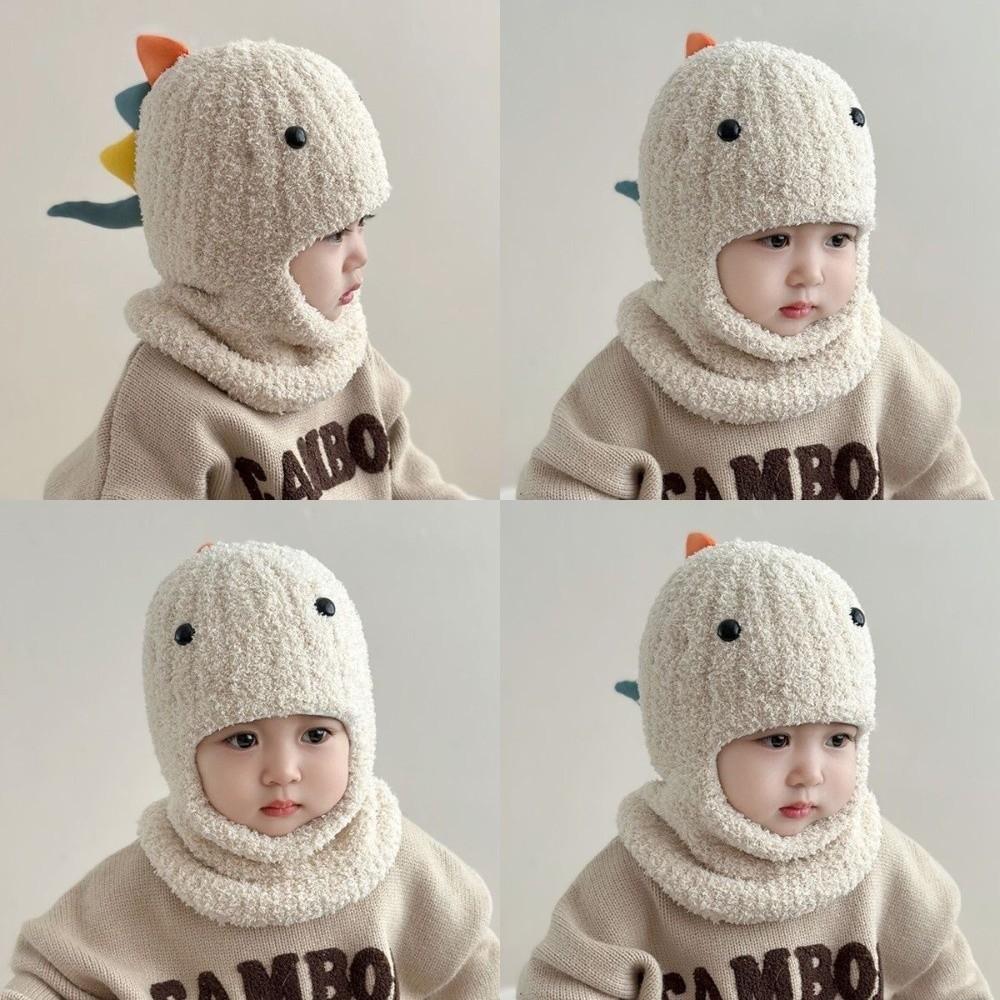 Windproof Kids Ear Protection Beanie Hat Coldproof Pullover Cap Fashion Scarf Integrated Hat  Gift