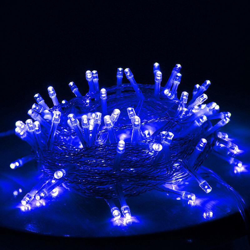 Уличные светодиодные гирлянды 110/220 В 3-100 м водонепроницаемые сказочные огни Рождество Свадьба Вечеринка Праздник Садовые украшения