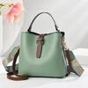 Taizhou Women's Solid Color Bucket Handbag - Korean Style Shoulder & Crossbody Fashion Bag