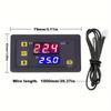 W3230 DC 12V 24V AC110-220V Датчик Линия Цифровой Регулятор Температуры Светодиодный Термостат Регулятор Управления Нагревом/Охлаждением Терморегулятор