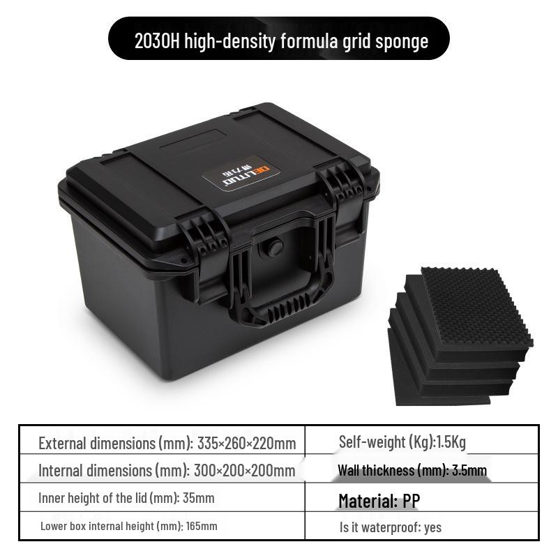 Пластиковый водонепроницаемый ударопрочный защитный бокс для камеры и оборудования