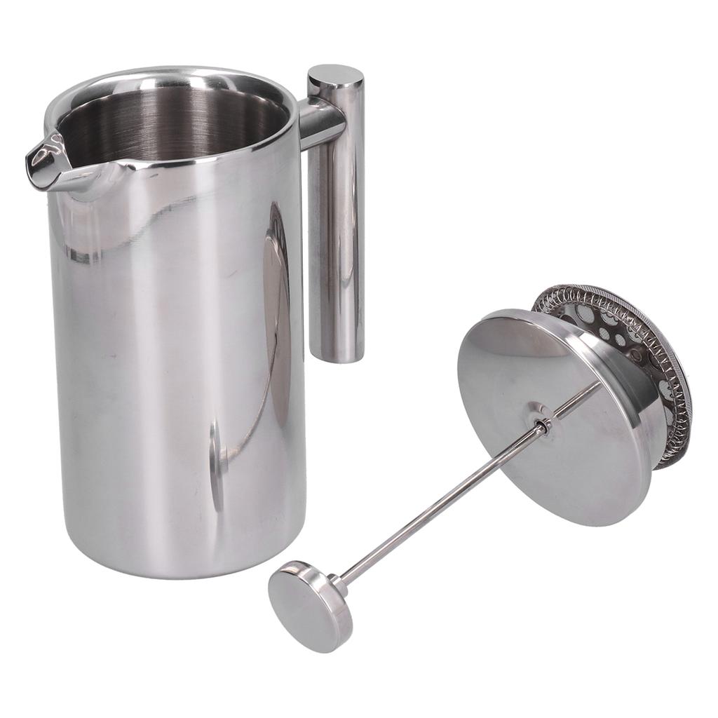 Кофеварка из нержавеющей стали, портативная ручная кофейная чашка, чайник для домашнего офиса, 800 мл