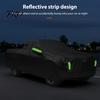 Waterproof Car Cover for Automobiles, All Weather UV Protection Outdoor Full Exterior Cover, Rain Sun Snow Protector with Door Zipper, 242x81x77 inch,