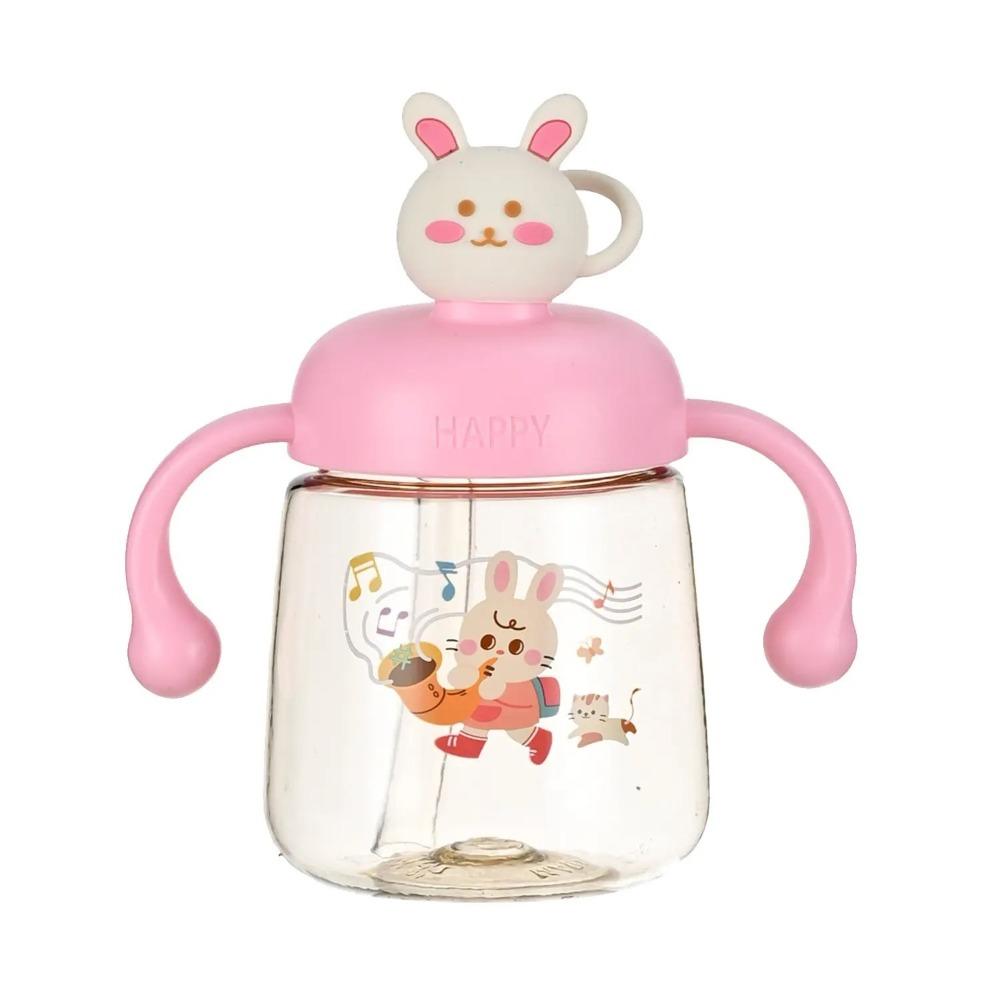 with Straw Baby Drinking Cup Cartoon Toddler Milk Cup Portable Baby Feeding Bottle Baby