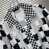 Модная повседневная мужская рубашка с коротким рукавом, 3D-печать, в европейско-американском стиле