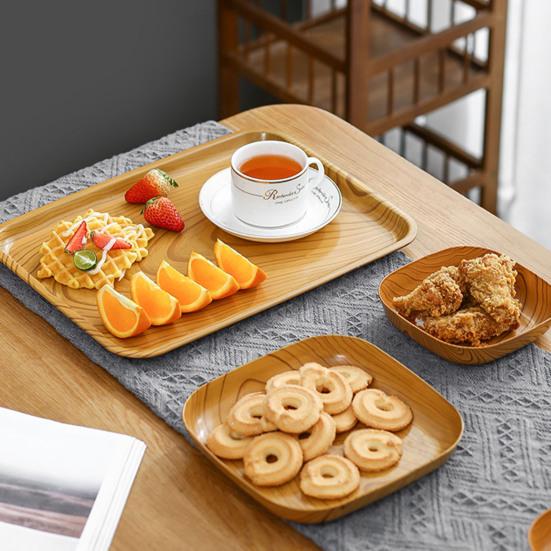 Практичная десертная тарелка квадратная износостойкая многофункциональная