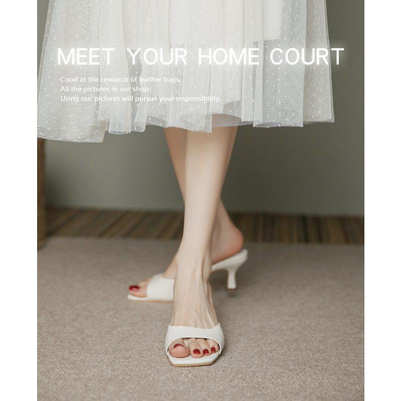 Кожаные французские туфли на высоком каблуке 2025 года, модные туфли с маленьким ароматом, женские туфли из коровьей кожи с круглым носком и высоким каблуком