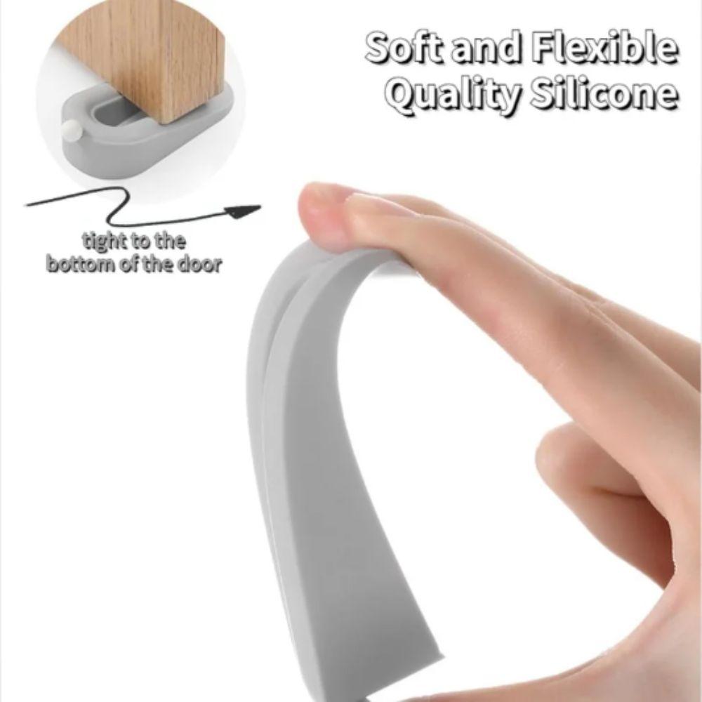 Removable Door Stopper Silicone Material Anti-Collision Stopper Rear Retainer Doorstops  For Carpet