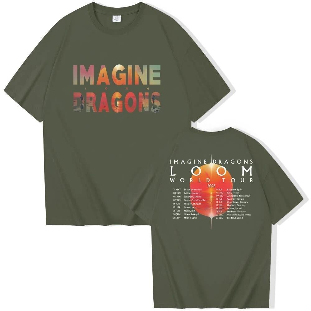 Imagine Dragons 2025 Tour Fan Inspired Tshirt Loom World Concert Gift Tee