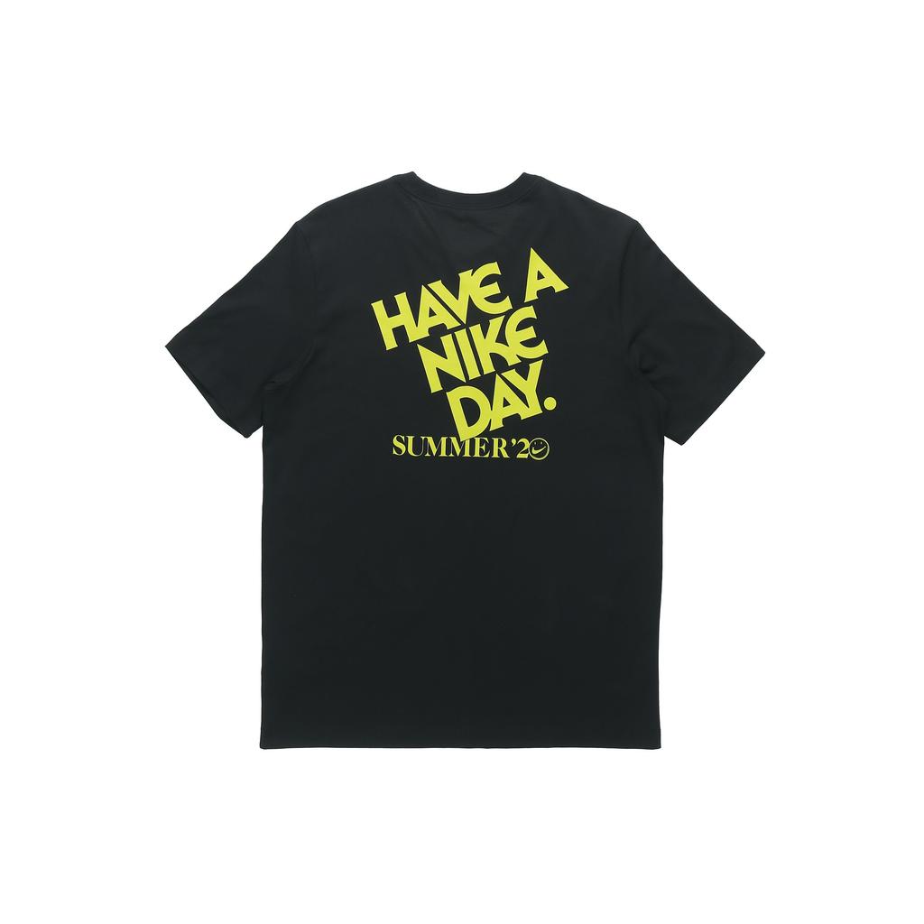 Nike Have A Nike Day Summer2 Smiling Face Printing Short Sleeve Black Men's CW7392-010