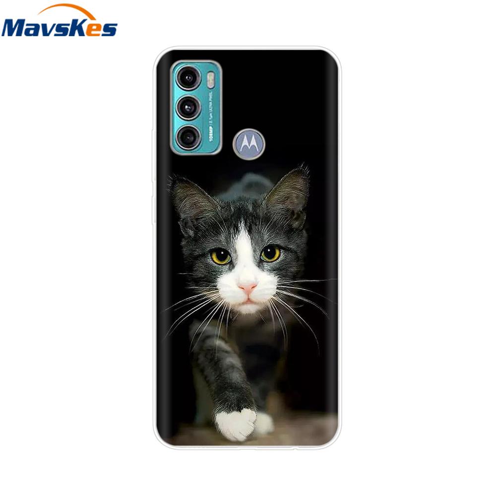 G60S Case For Moto G60S Protective Cartoon Transparent TPU Silicone Phone Cases For Motorola Moto G60 Cover G 60s Fundas Bumper