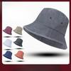 New Spring and Summer Japanese Washing Denim Versatile Sun Protection Fisherman Hat Sun Hat Couple Fashion Pot Hat Trend