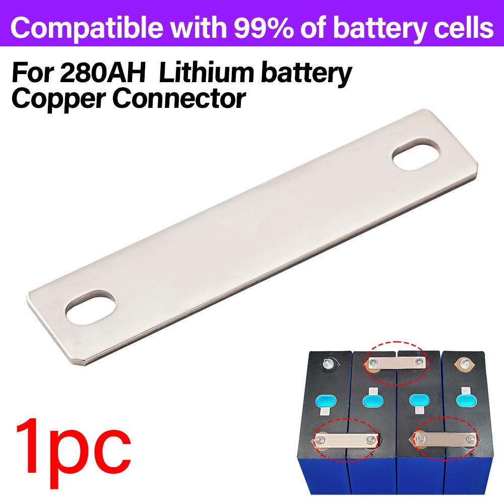 Медный соединитель 72 мм расстояние между отверстиями M6 Шина Аккумуляторный соединитель Для 100 Ач 280 Ач 310 Ач 320 Ач Литиевый аккумулятор Ток