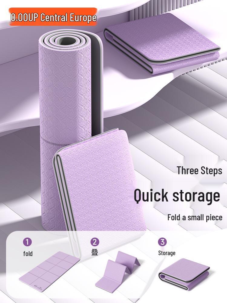 HuHu WenWen Non-Slip Antibacterial Yoga & Fitness Mat for Dorms & Kids