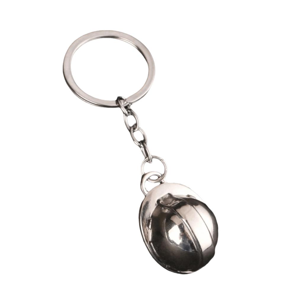 Key Ring Funny Safety Helmet Keychain Creative Friendship Hard Hat Pendant Mini Ornaments Bag Hanging Gifts