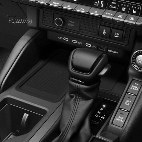 Защитный коврик для беспроводной зарядки центральной консоли, износостойкий, нескользящий, водонепроницаемый, для центральной консоли Toyota Prado 2024-2025