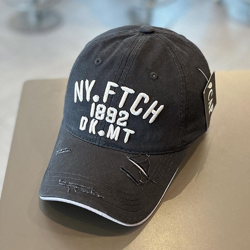 Бейсболка детская летняя модная вышитая с буквами большая окружность головы показывающая лицо маленькая солнцезащитная кепка мужская