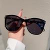 Oversized Round Sunglasses for Women  New In Multicolor Rim Gradient Dark Glasses Fashion Vintage Travelling Shades