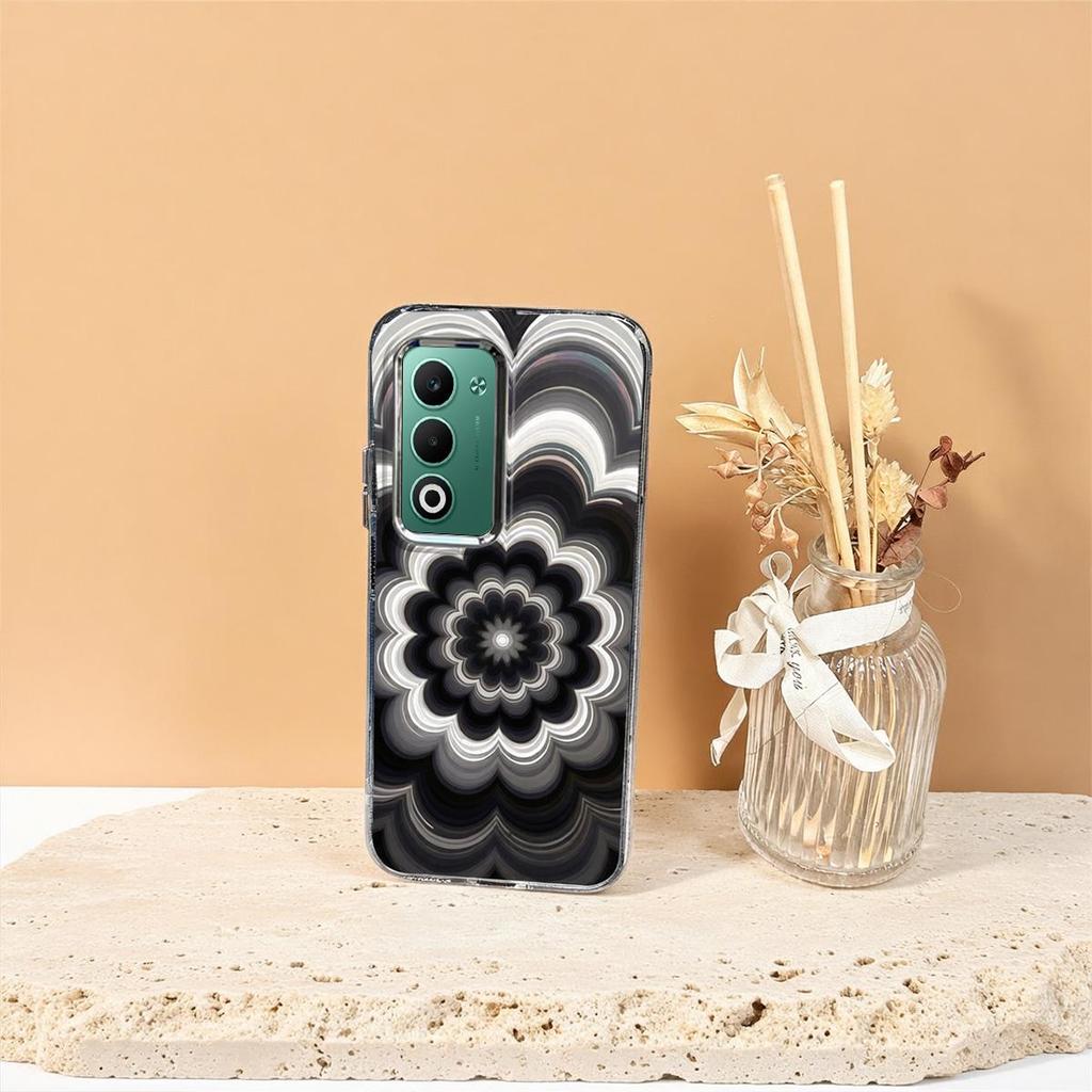 Голографический градиентный чехол с цветами для Xiaomi Redmi Note 15 Pro+ Pro 5G 4G 14 13 12 12S 11S 11 10S 10 Лазерное искусство Защитный чехол из ТПУ
