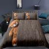 Cartoon Teddy Bear Duvet Cover 3d Printing Comforter Bedding Set For Kid Adult King Size Simple Quilt Bed Set Cute Linenin
