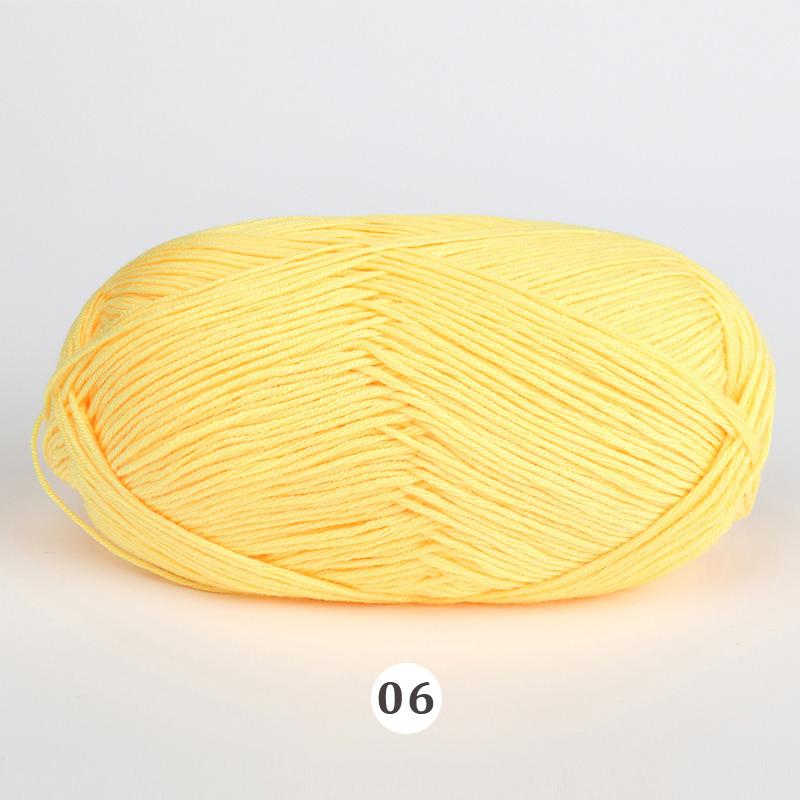 50g/Ball DIY Crochet Yarn Hand Woven Yarn Knitted Fabric Natural Bamboo Cotton Baby High Quality