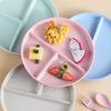 1PCS Divided Plate 8.6-inch 3 Compartment Plate Eco-friendly Material Reusable For Portion Control Weight Loss Healthy Eating