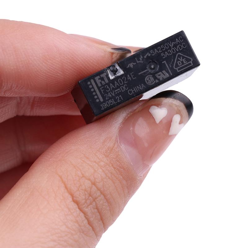 5 шт. реле 24 В F3Aa024E 5A 24 В постоянного тока F3Aa012E F3Aa005E нормально разомкнутое реле 4 фута 5A