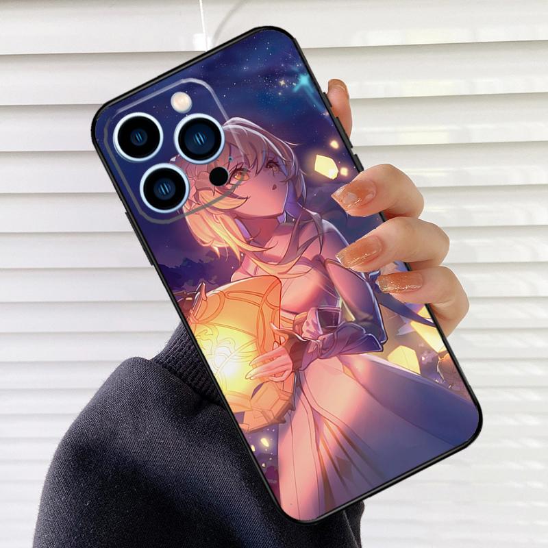 Чехол для телефона Genshin Impact из аниме-игры Для iPhone 16 14 13 12 11 15 17 Pro Max mini 15 16 Plus 16e 17 Air Cover Fundas