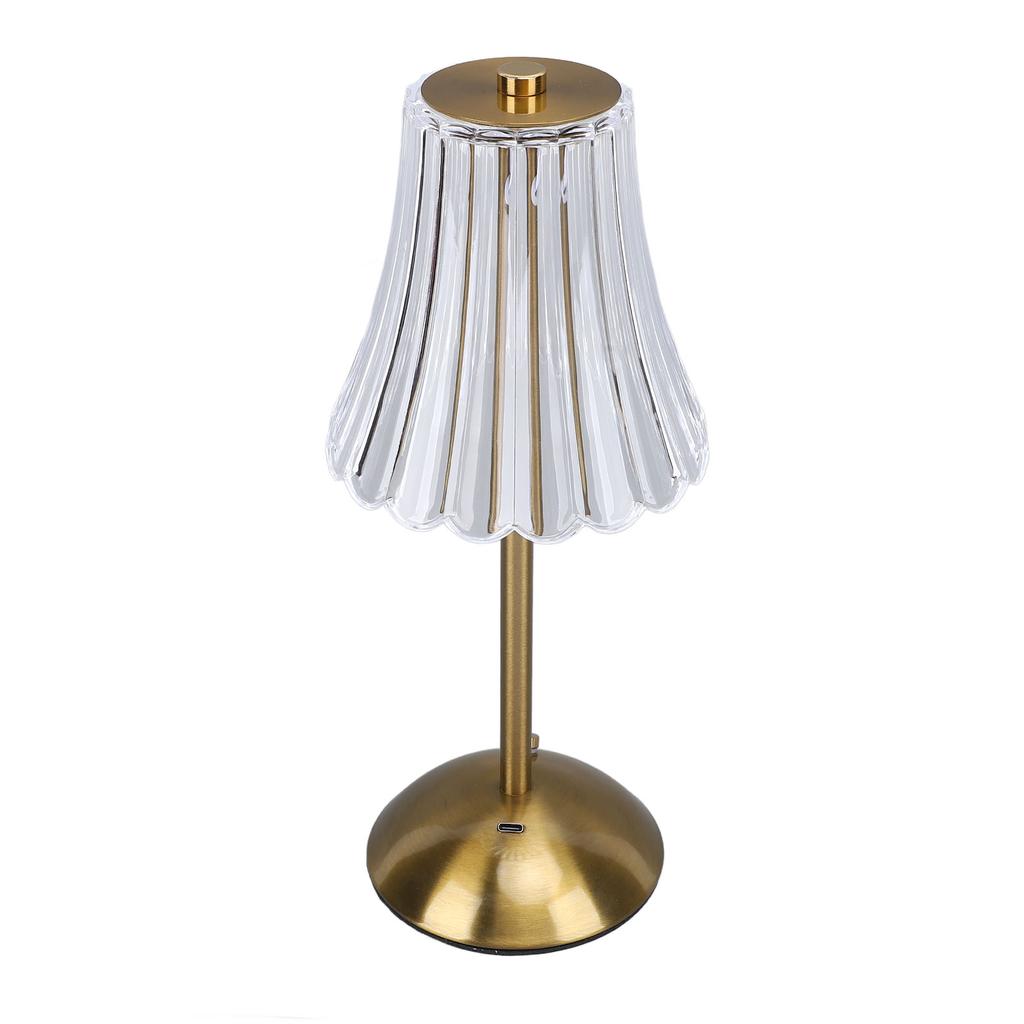 Cordless Table Lamp 3 Colors LED Lamp Stepless Dimming 2000mAh Battery Operated Rechargeable Small Lamp for Bedroom