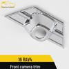 RAV4 Front Camera Decorative Frame: Fits 16 Models, Electroplated Sequin Sticker Car Accessory
