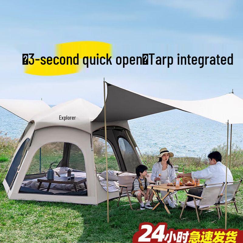 TAN XIAN ZHE Outdoor Camping Tent & Tarp Set