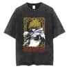 Vinland Saga Manga T Shirt For Men Women Tshirt Washed Cotton Tshirt Clothing Summer Short Sleeve Oneck Tees Streetwear Top