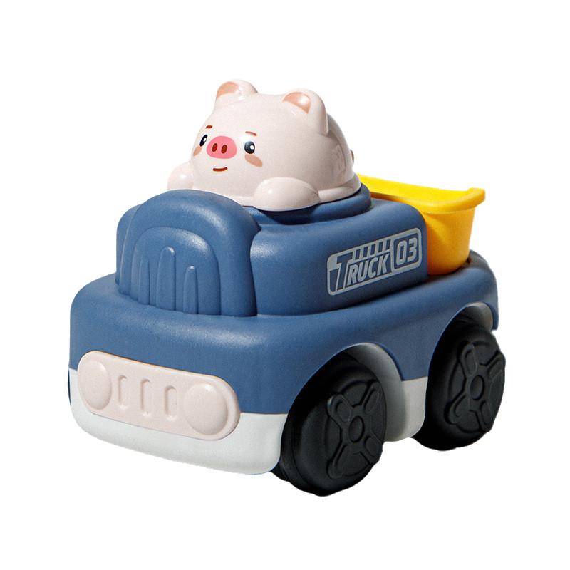 Новый Мультяшный Животное Мальчик Девочка Дети Инерционный Экскаватор Строительная Машина Детский Сад Маленький Подарок Игрушки Пластик/пластилин Материал 8.5*5.5*7