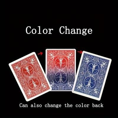 1 шт. Реквизит для фокусов Far Near Magic Tricks Покерные карты, меняющие цвет, специальный реквизит для новичков и профессионалов