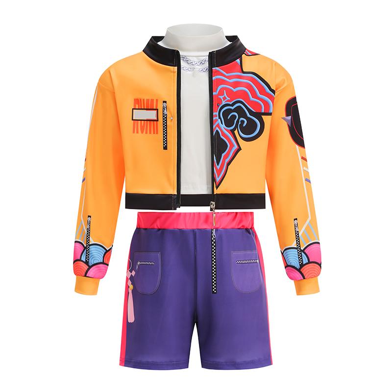 Girl 2/3 PCS Set Cosplay Costume Stage Performance Role Play Dress Up Uniform Children Show Party Fashion Clothes
