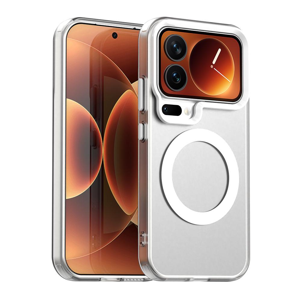 For iPhone 13 Pro Max Magnetic Case TPU + PC Clear Protective Phone Cover Compatible with MagSafe