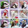 5d Diamond Painting Full Drill Round Cat Dog Diamond Embroidery Cross Stitch Animal Rhinestones Mosaic Christmas Gift