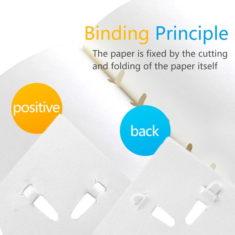 Book Paper Stapling Mini Portable Stapleless Stapler School Office Supplies