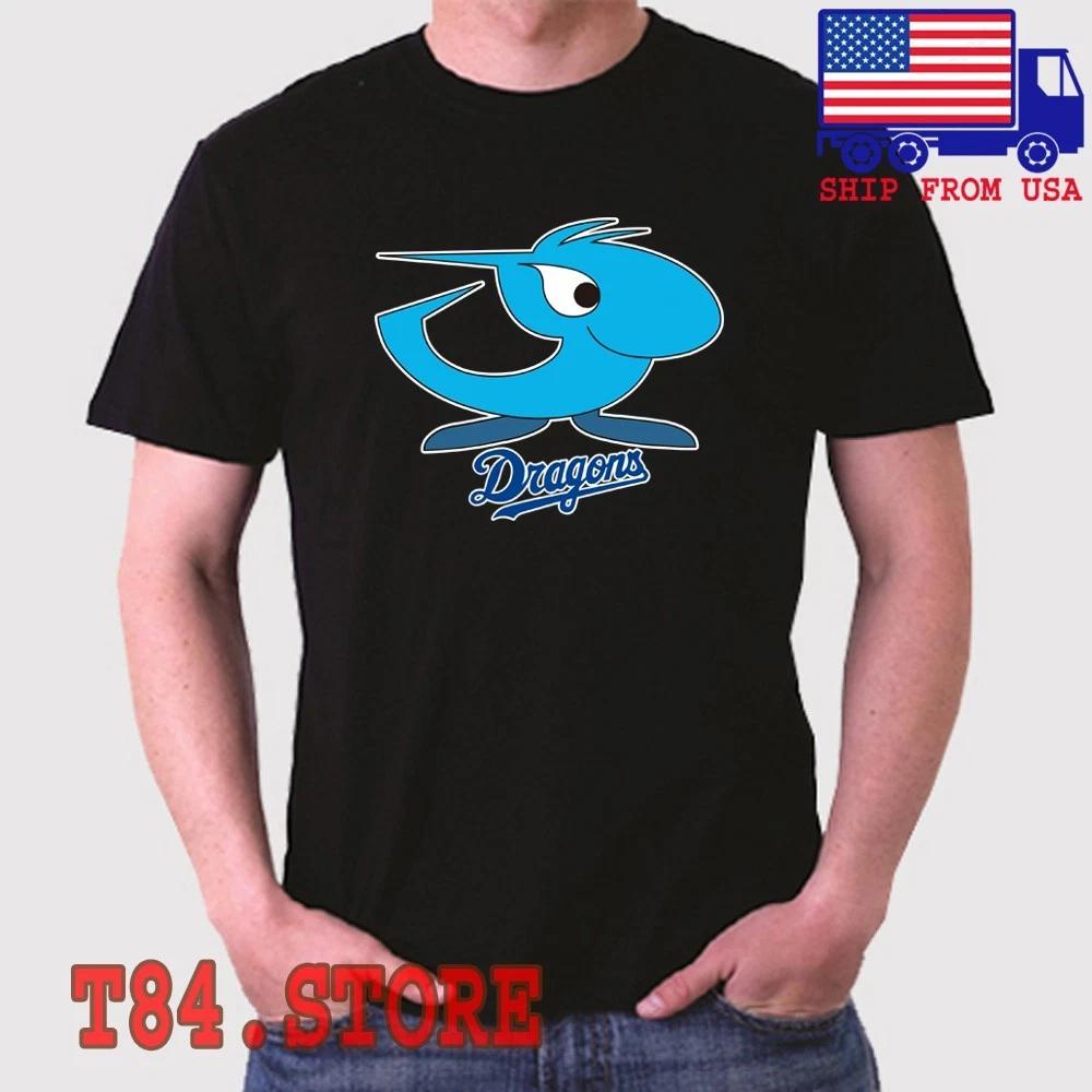 Chunichi Dragons Men's Black Size S to 5XL