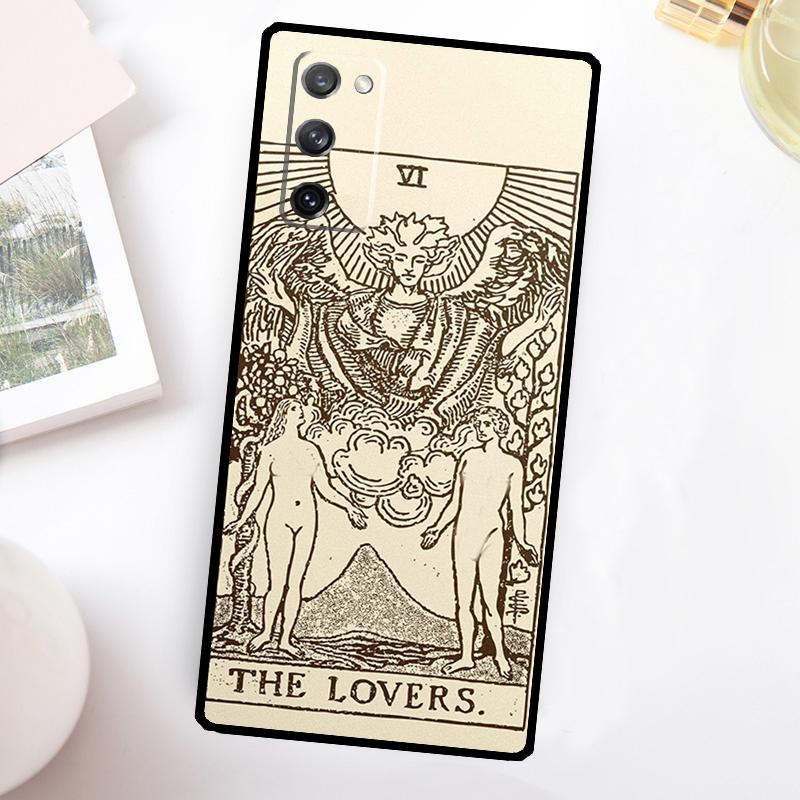 Tarot Card Astrology Sun Moon Case For Samsung Galaxy S24 S23 S22 Ultra S21 S20 FE Note 10 Plus Note 20 S8 S9 S10 Cover