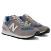 New Balance 574 Серые Темно-синие Белые Кожаные Кроссовки ML574OW2