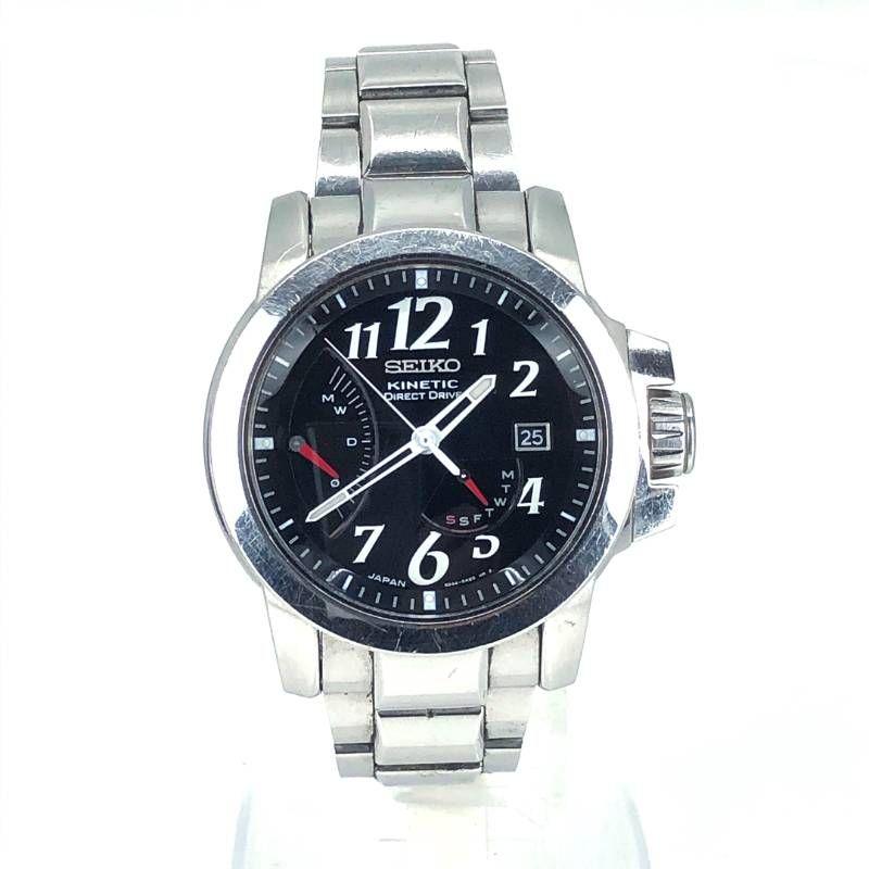 Б/у SEIKO/Brightz Phoenix Kinetic Direct Drive 5D44-0AB0/Автокварц/Нержавеющая сталь/Серебристый/Черный