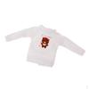 1/6 Cute Round Neck Long Sleeve Pullover Sweatshirt for 12'' Doll Clothes Dress Up ACCS White