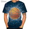 Новая модная баскетбольная футболка с 3D-принтом, персонализированные игры с мячом, мужская/женская толстовка Harajuku, повседневные топы в стиле хип-хоп