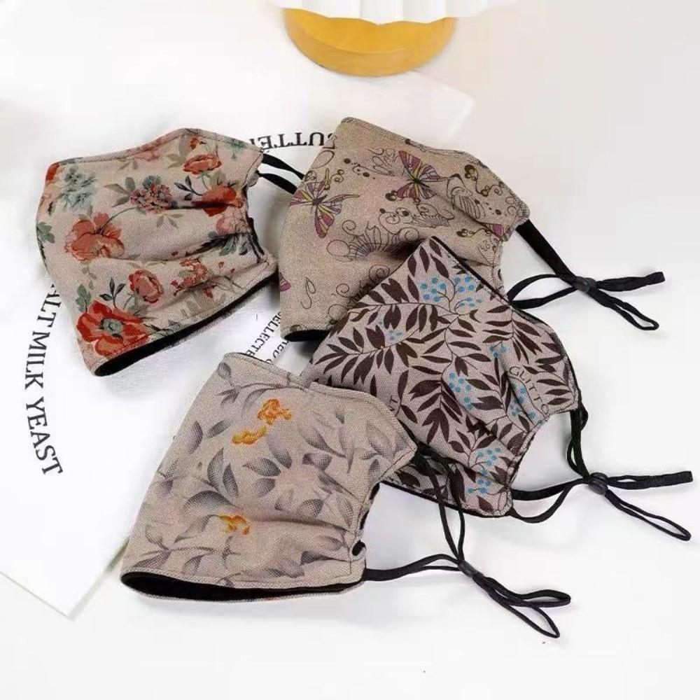 Thickened Warm Face Mask Flower Cycling Cold-Proof Scarf New Winter Neck Warmer Women
