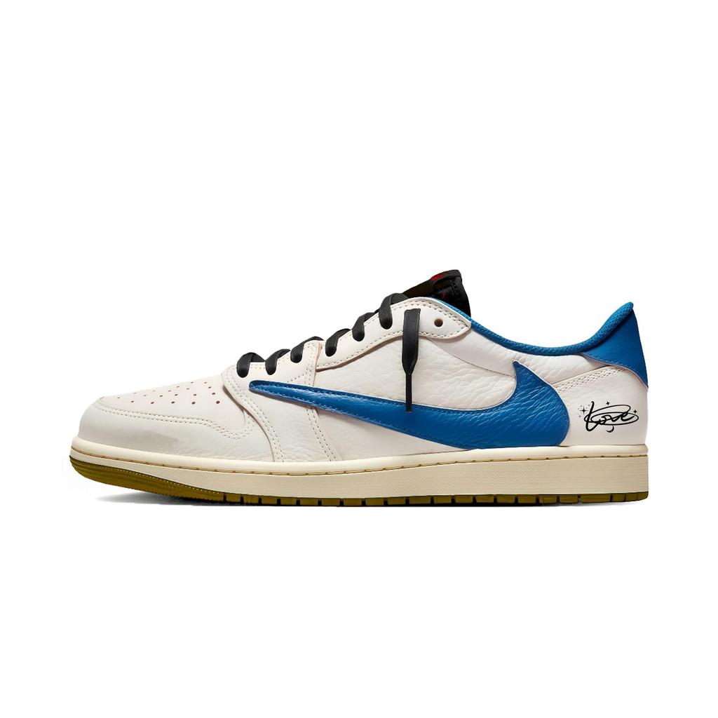 Travis Scott x Jordan Air Jordan 1 Lightning Travis Scott X AJ1 Low Коллаборация DZ4137-700(Команда1677- )