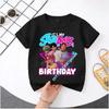 2026 Новая K-POP Saja Boys Принт Короткий Рукав Весенняя Семейная Одежда для Мальчиков и Девочек Милая Хлопковая Футболка для Мальчиков и Девочек