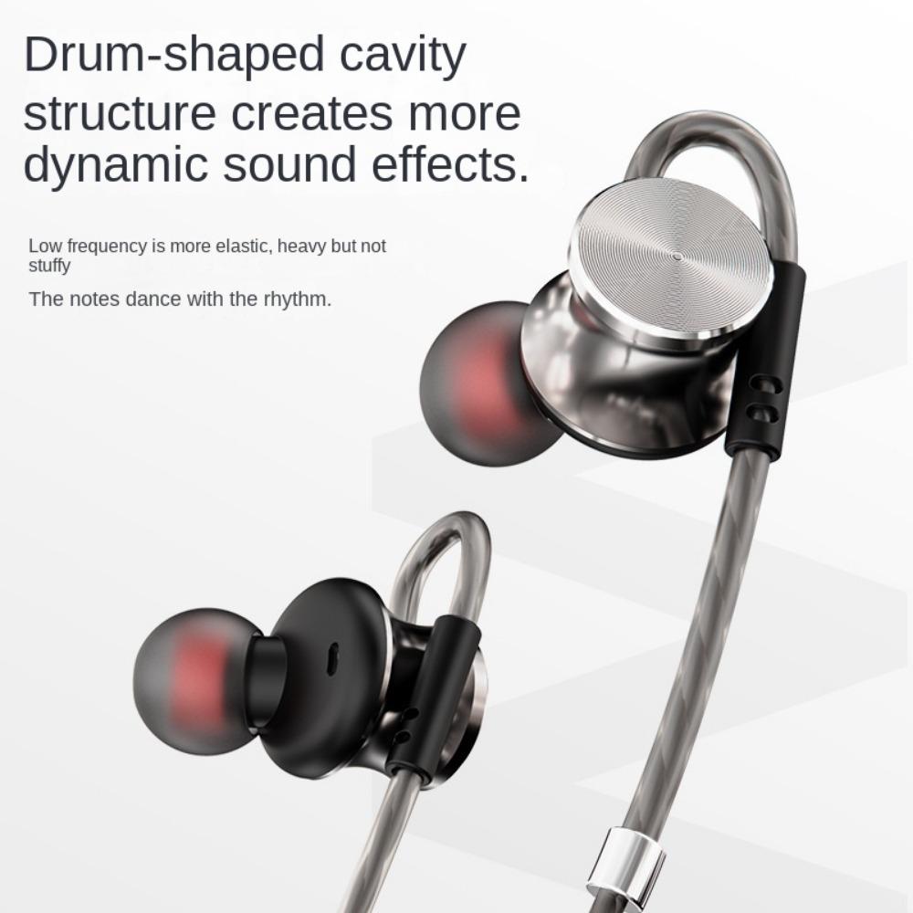 W3 Metal Magnetic Sports Mobile Wired Ultra -heavy Bass In Ear Headphones
