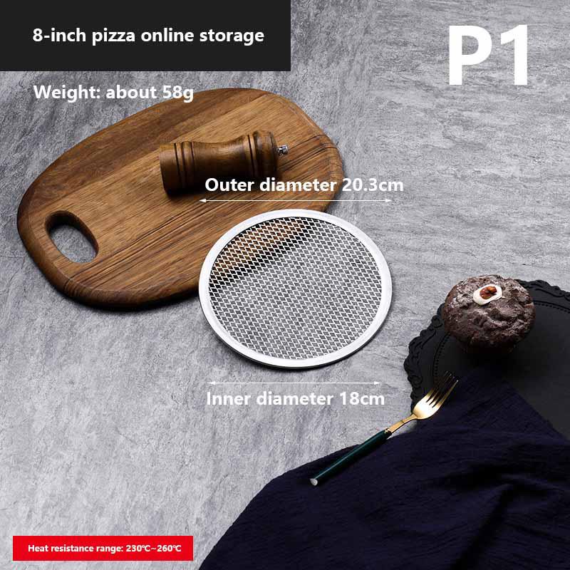 8-13 дюймов многоразовый антипригарный противень для пиццы бесшовный сетчатый алюминиевый сплав посуда для выпечки кухонные принадлежности круглый противень для блинов пиццы